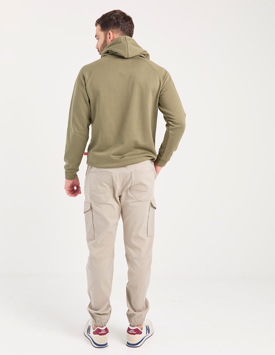 Pantalón cargo straight de algodón para hombre 2