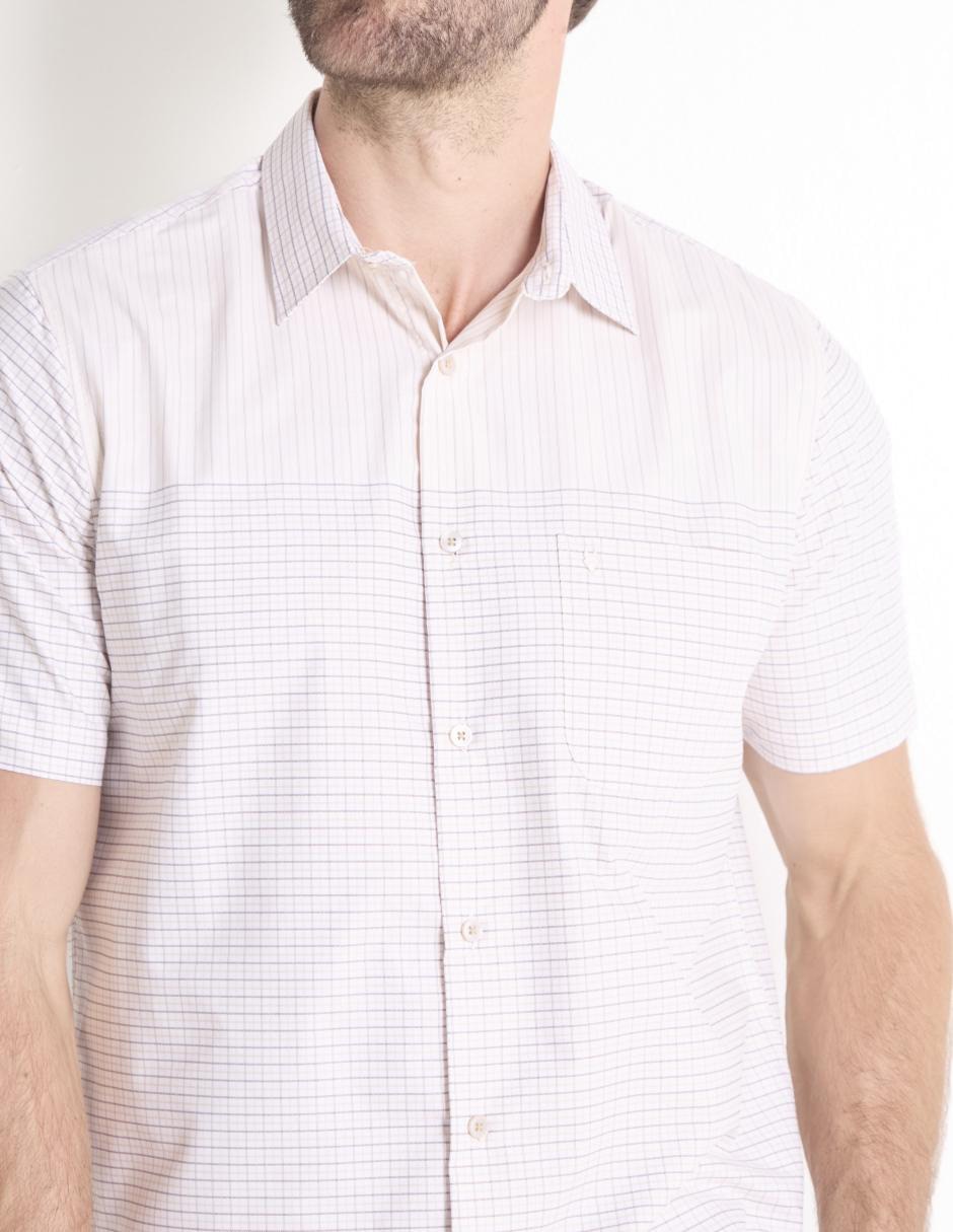 Camisa casual manga corta para hombre