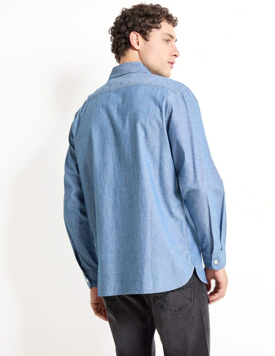 Camisa casual Levi´s de algodón manga larga para hombre