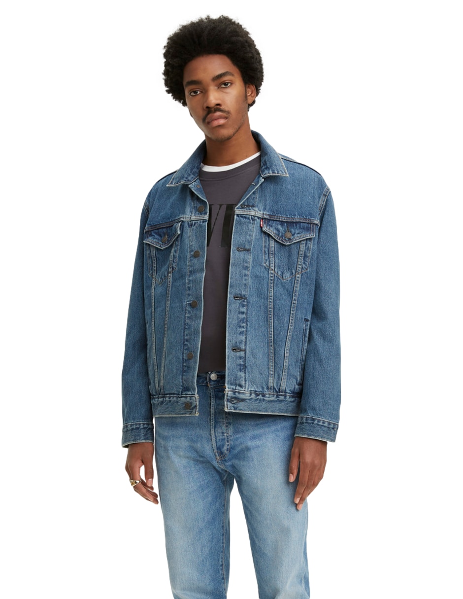 Chamarra denim Levi's de mezclilla para hombre