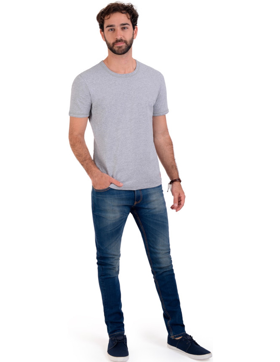 Playera Yale cuello redondo para hombre