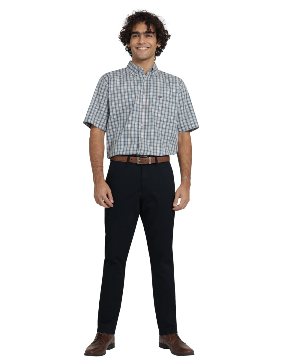 Pantalón chino recto Lee de gabardina para hombre