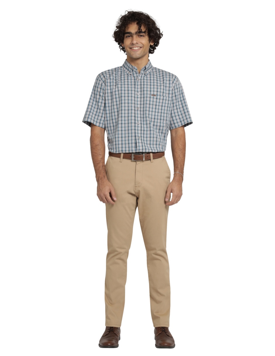Pantalón chino recto Lee de gabardina para hombre