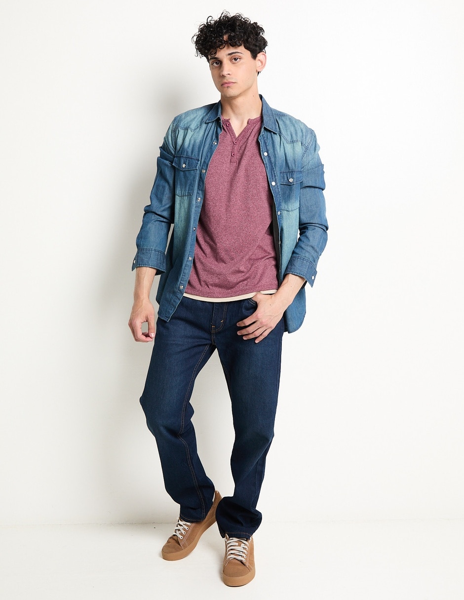 Jeans straight Levi´s lavado obscuro para hombre