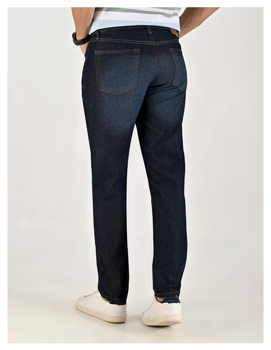 Jeans straight Yale 0107296504 lavado stone wash para hombre