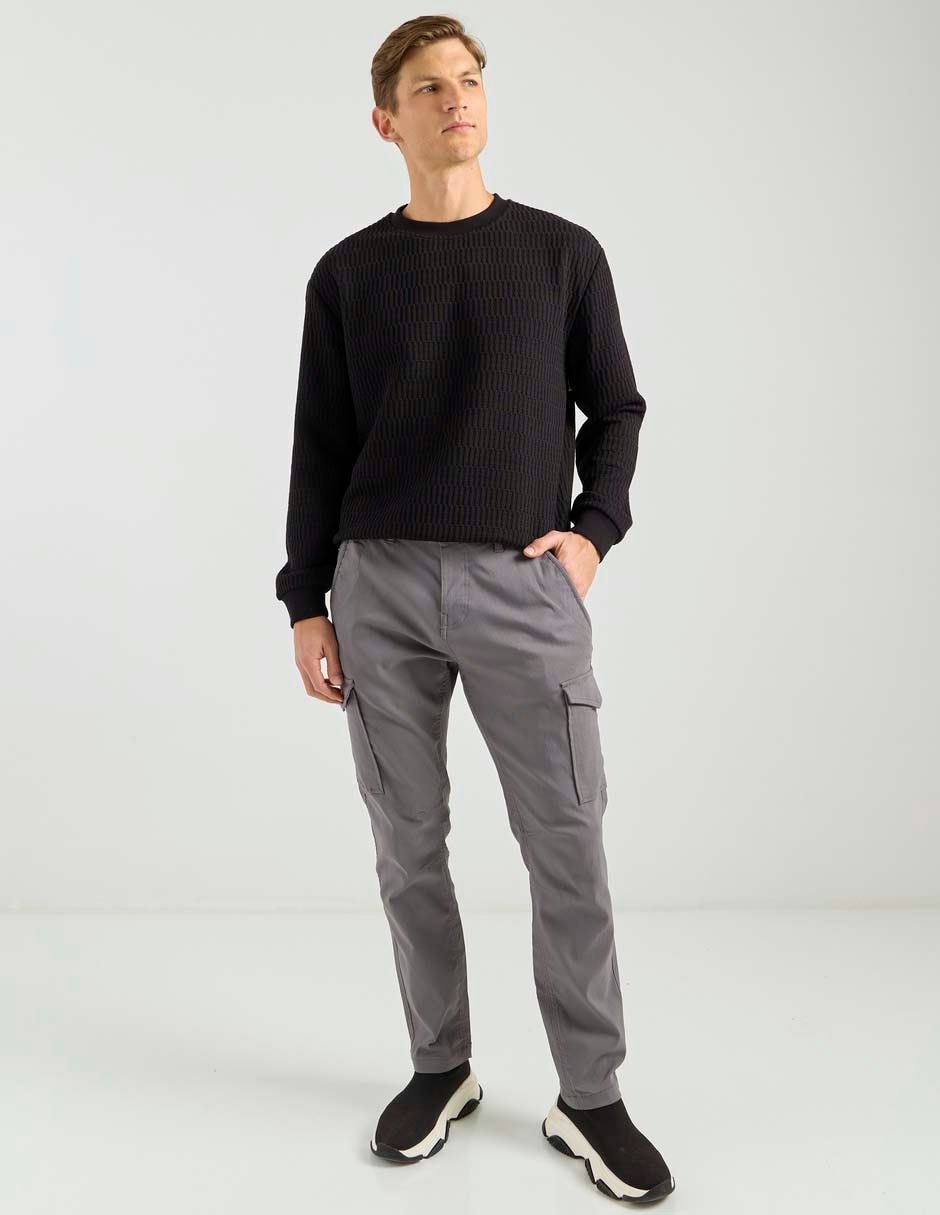 Pantalón cargo recto de algodón para hombre 3