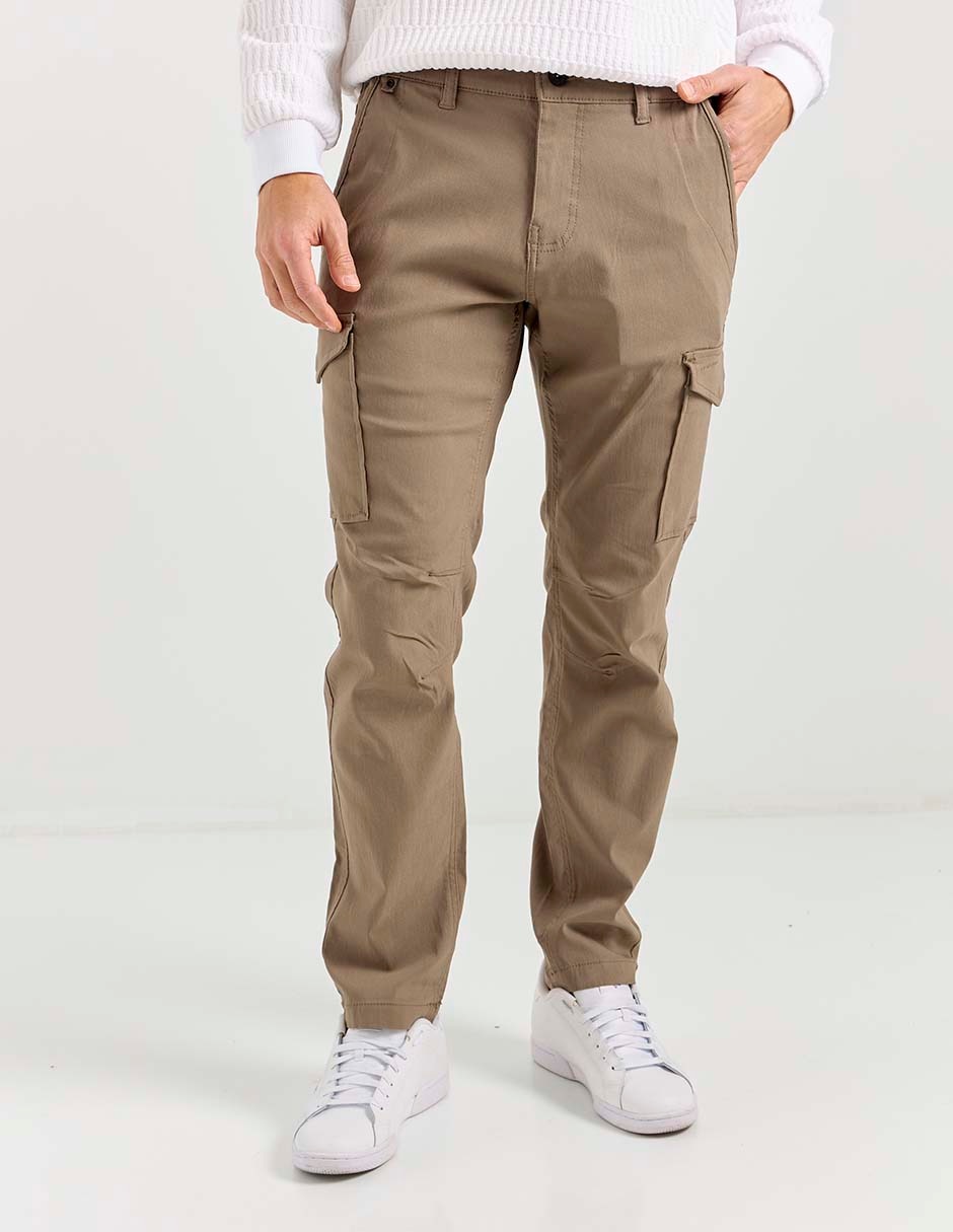 Pantalón cargo recto de algodón para hombre Pantalón cargo recto de algodón para hombre