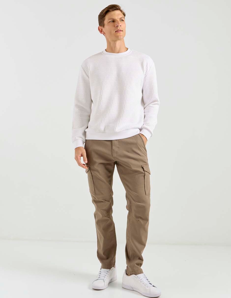 Pantalón cargo recto de algodón para hombre 3