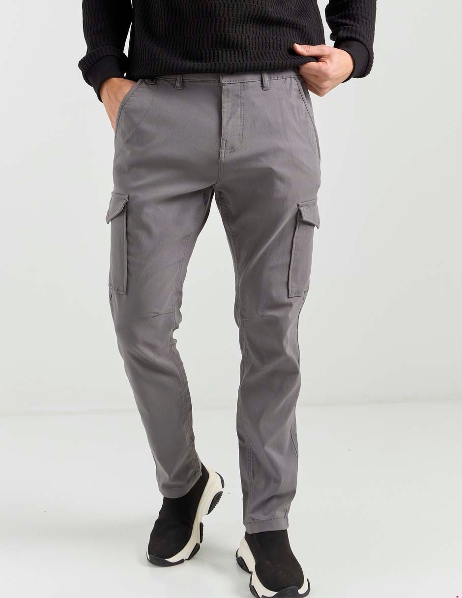 Pantalón cargo recto de algodón para hombre Pantalón cargo recto de algodón para hombre
