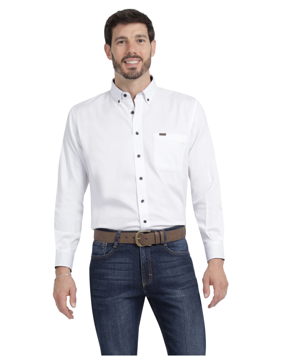 Camisa casual Lee manga larga para hombre