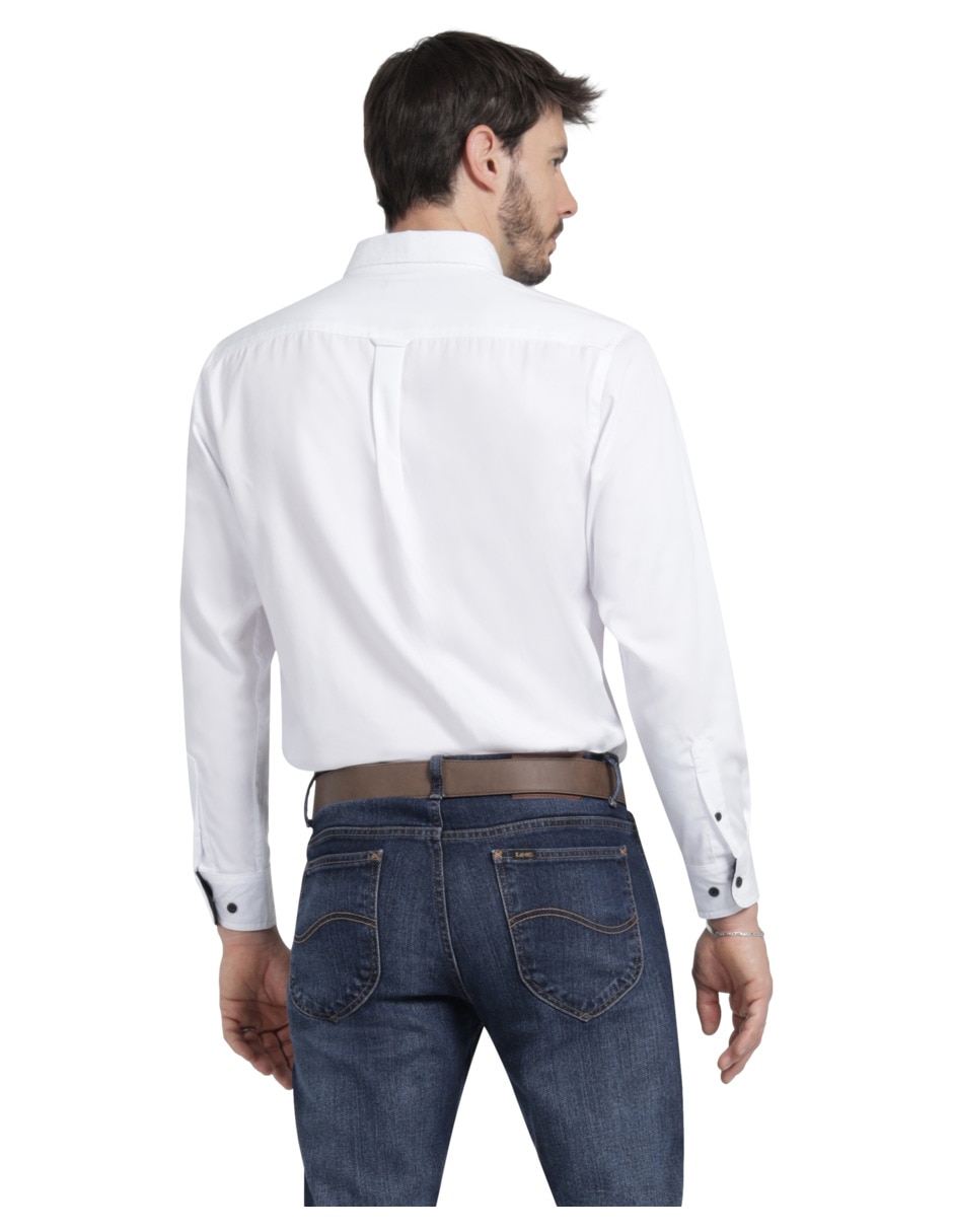 Camisa casual Lee manga larga para hombre