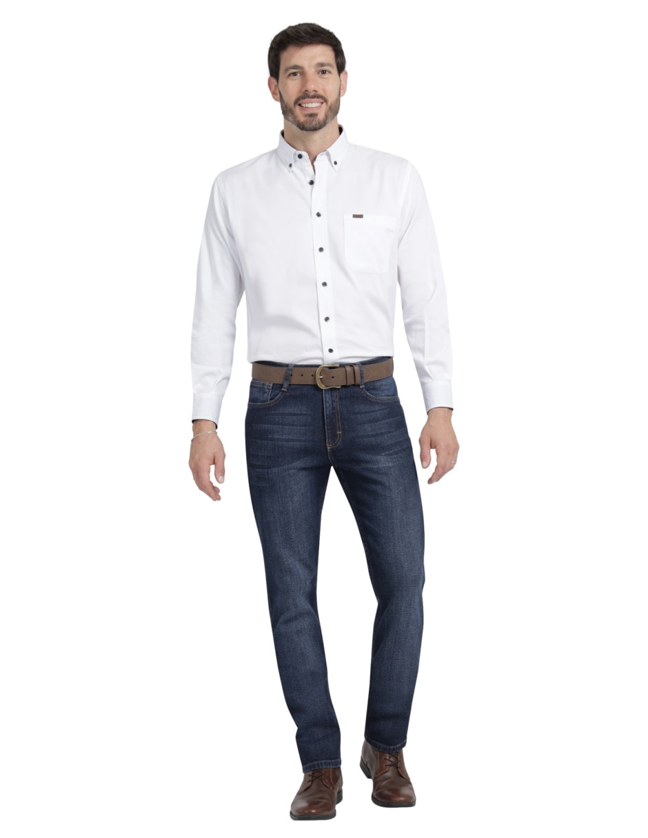 Camisa casual Lee manga larga para hombre