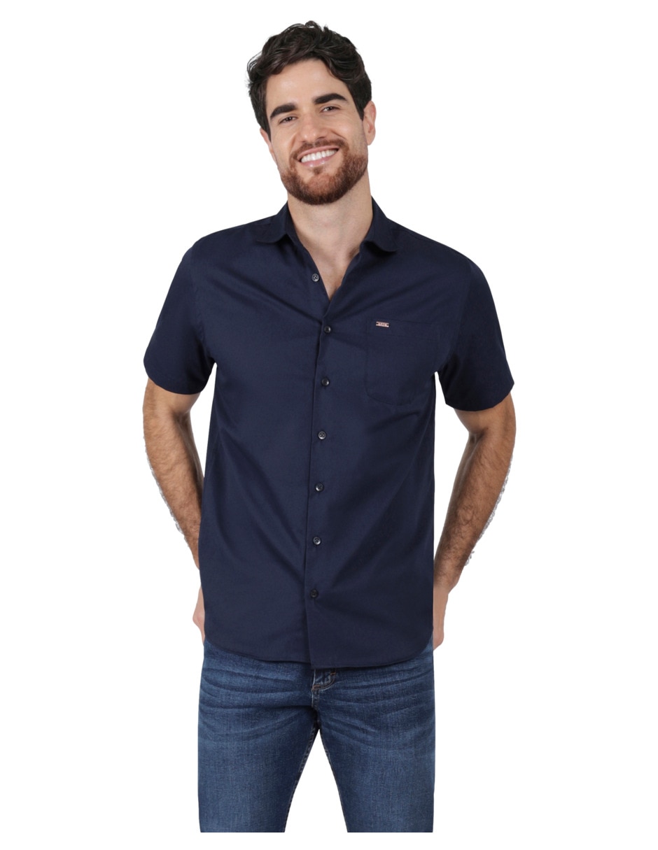 Camisa casual manga corta para hombre