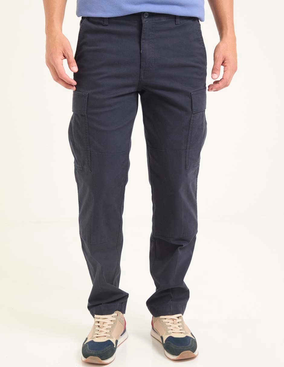 Pantalón casual cargo straight de algodón y elastano para hombre Pantalón casual cargo straight de algodón y elastano para hombre