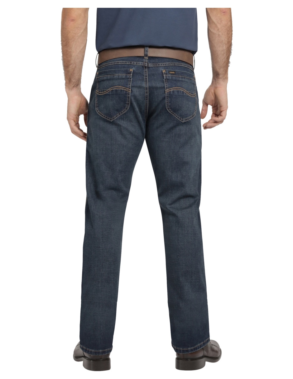 Jeans bota Lee 112378343 lavado obscuro para hombre