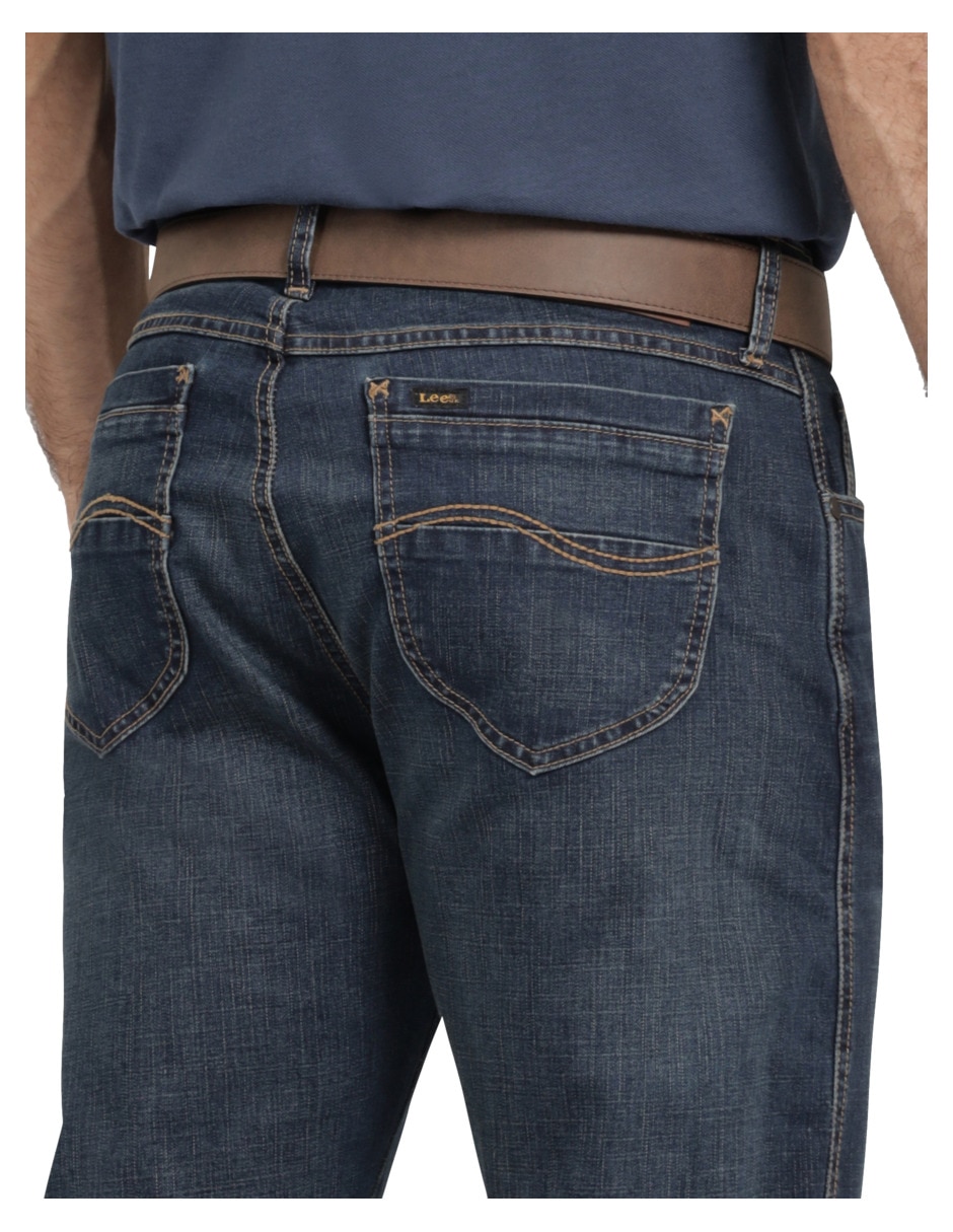 Jeans bota Lee 112378343 lavado obscuro para hombre