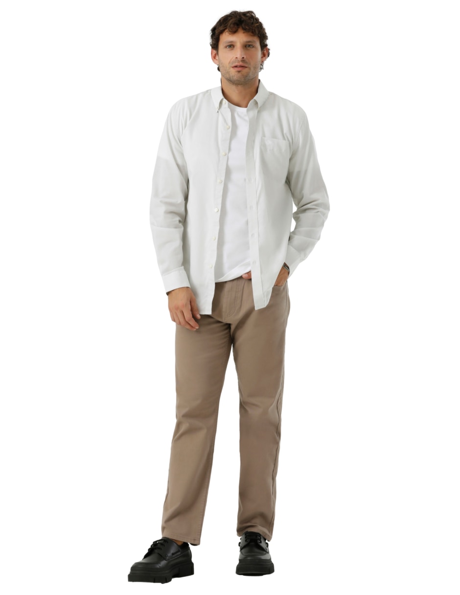 Pantalón casual straight para hombre