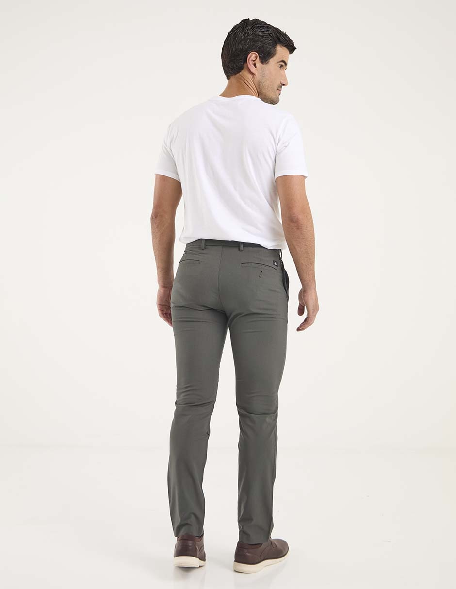 Pantalón chino slim de algodón para hombre 2