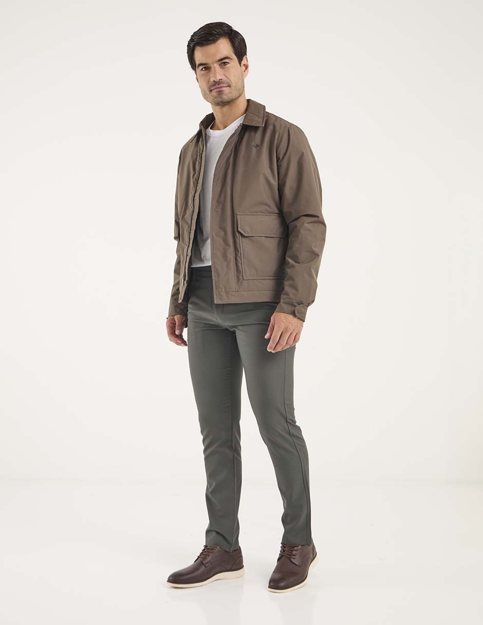 Pantalón chino slim de algodón para hombre 3