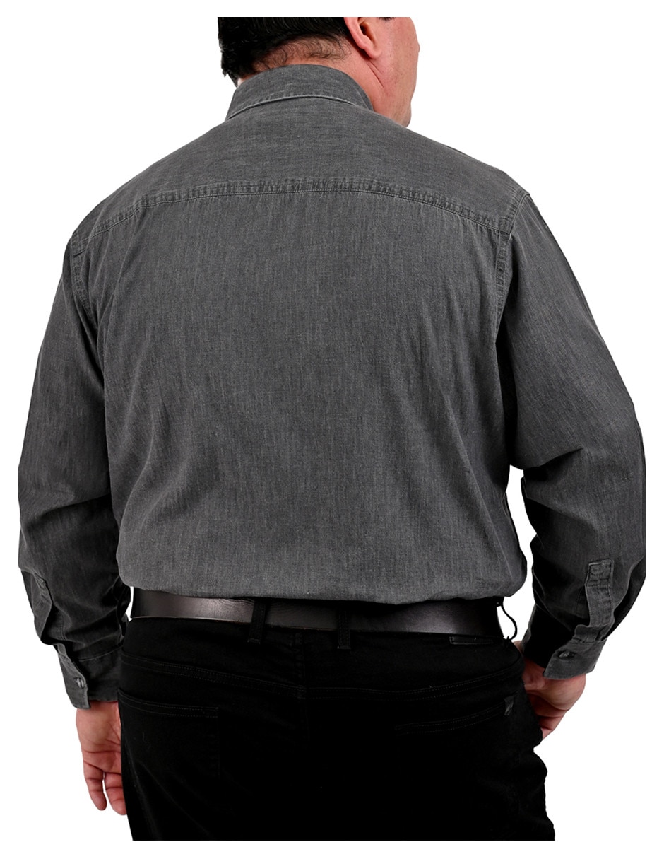 Camisa casual manga larga para hombre