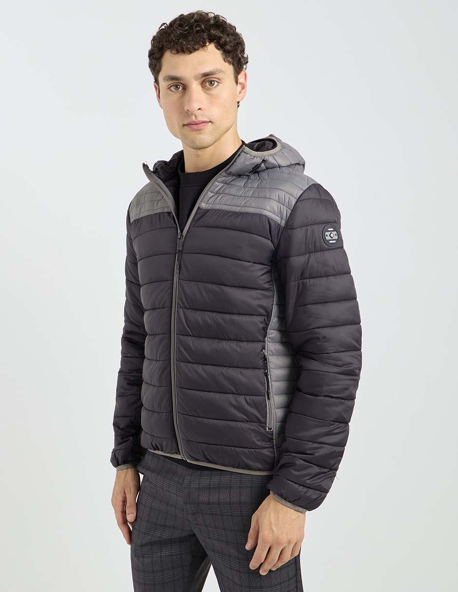 Chamarra acolchada Impermeable capitonada para hombre
