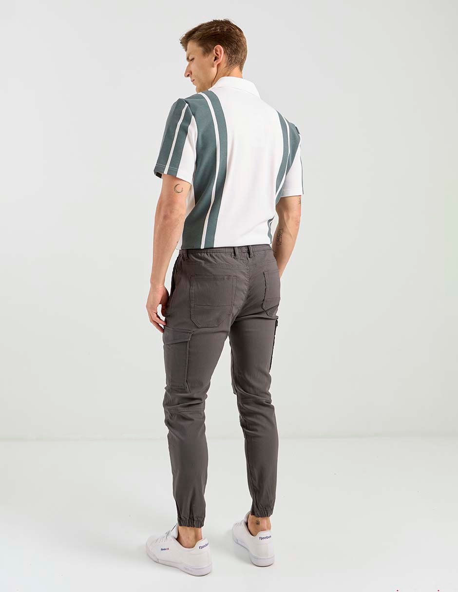 Pantalón cargo skinny para hombre 4