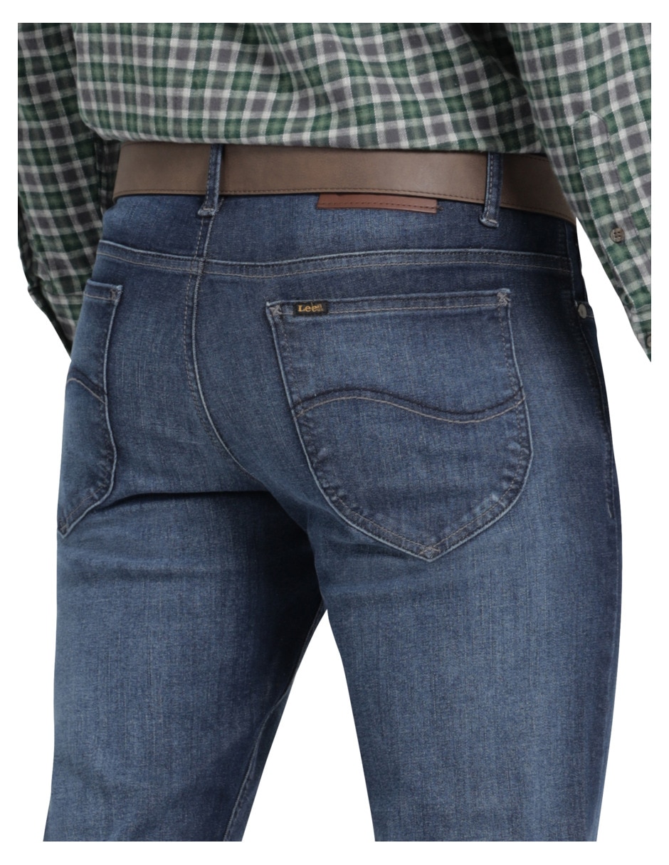 Jeans slim lavado stone wash para hombre 5