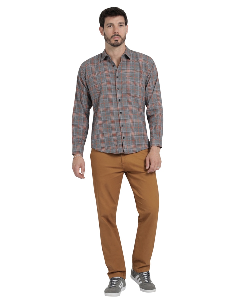 Camisa casual Lee manga larga para hombre