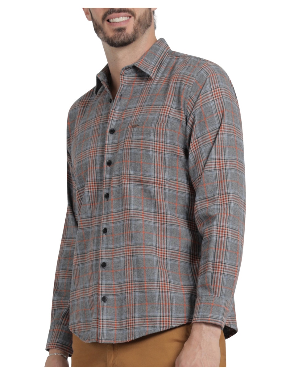 Camisa casual Lee manga larga para hombre