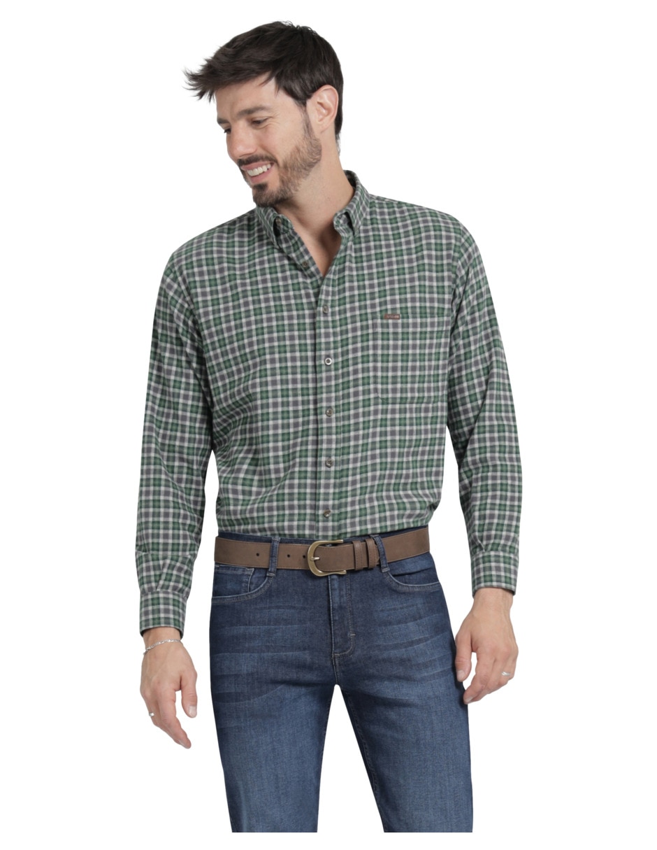 Camisa casual Lee manga larga para hombre