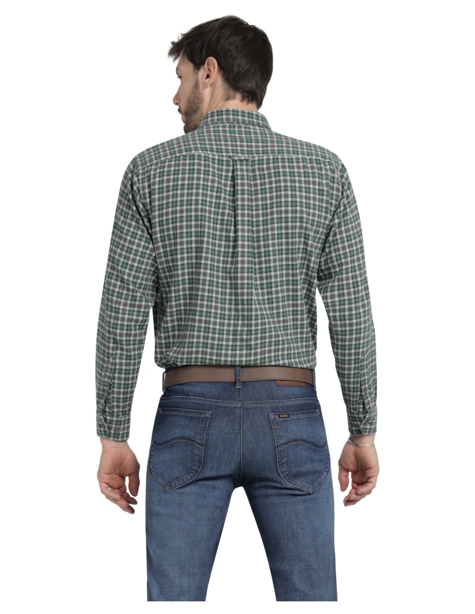 Camisa casual Lee manga larga para hombre