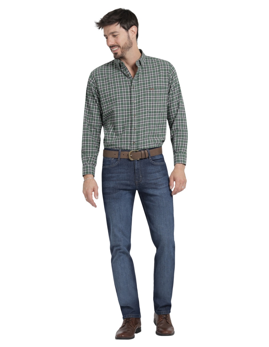 Camisa casual Lee manga larga para hombre