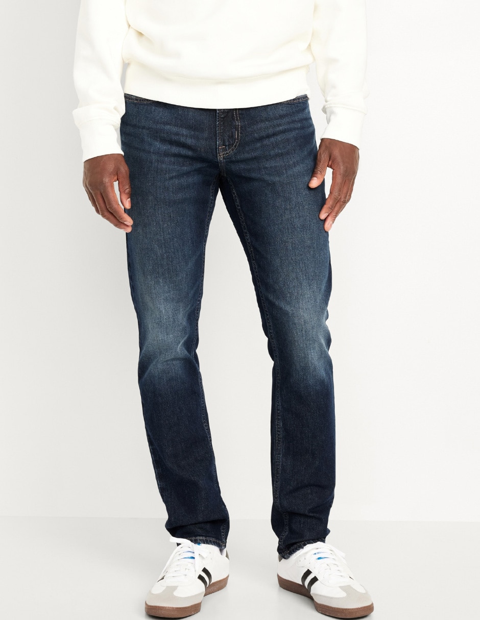 Jeans slim deslavado para hombre