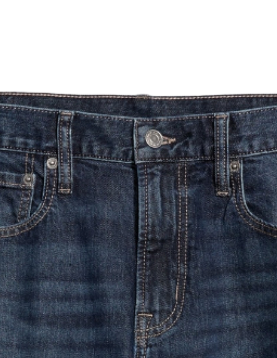 Jeans slim deslavado para hombre