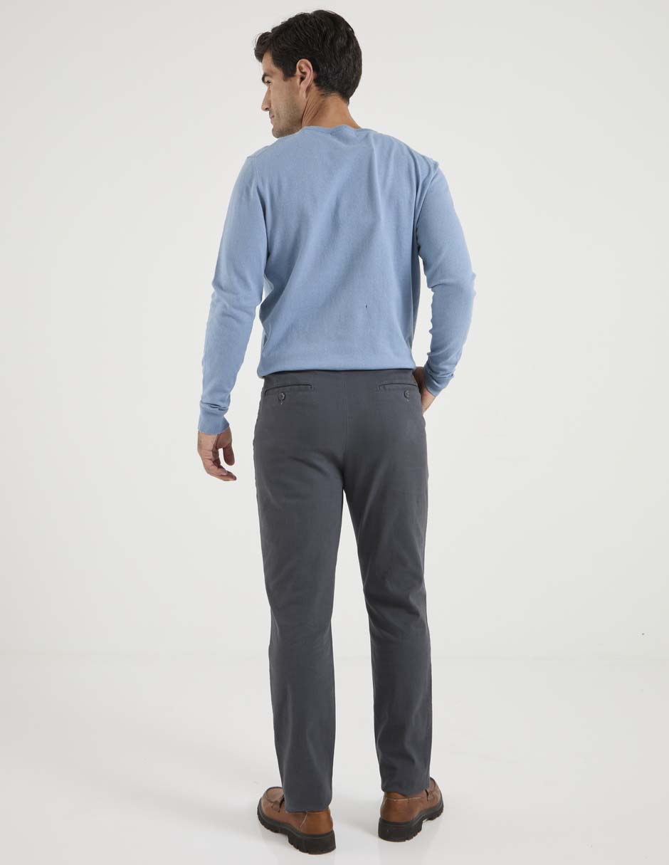Pantalón slim de gabardina para hombre 4