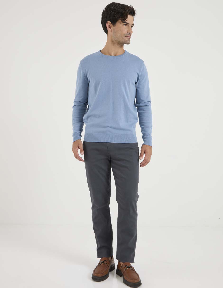 Pantalón slim de gabardina para hombre 3