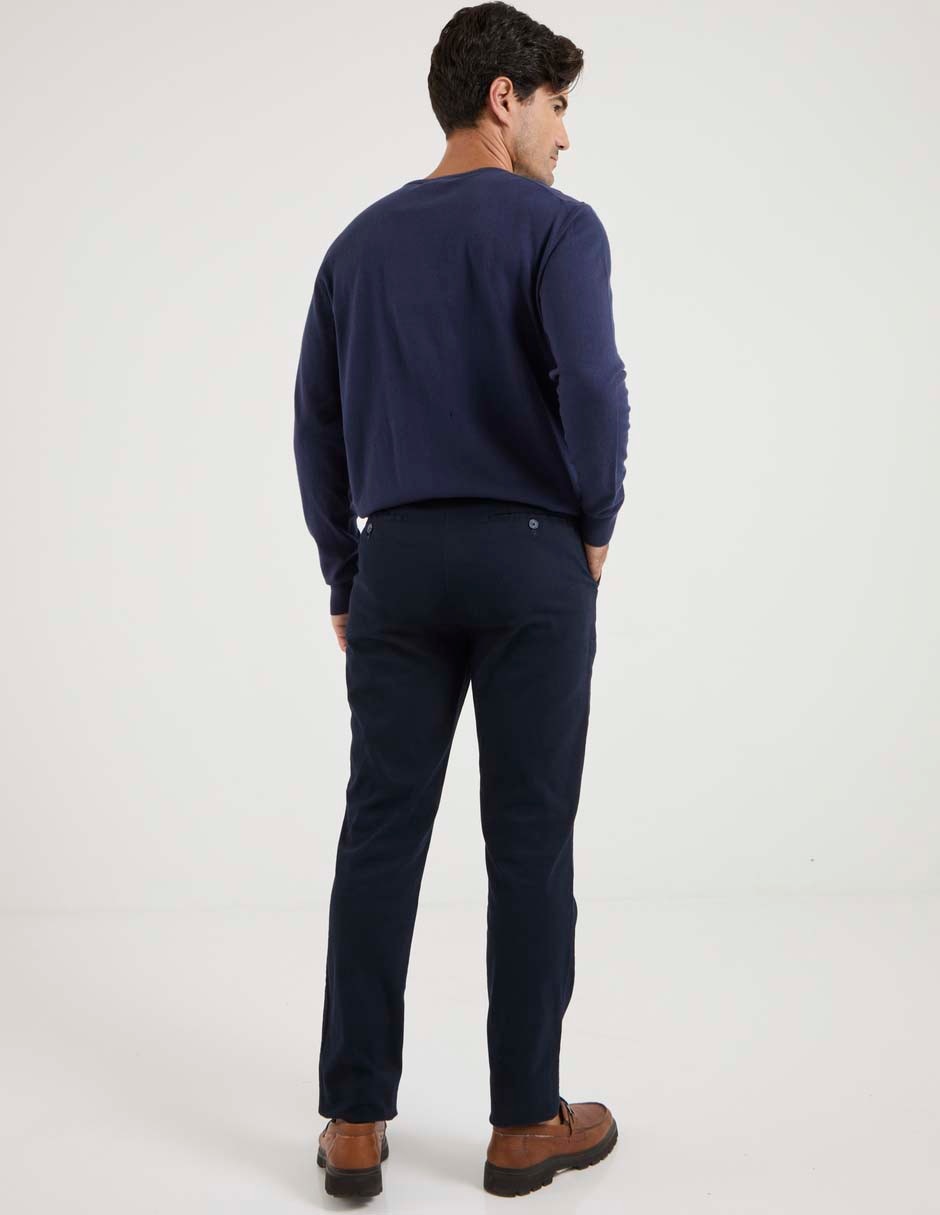 Pantalón slim de gabardina para hombre