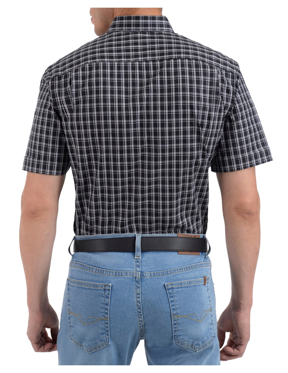 Camisa casual Yale de algodón manga corta para hombre