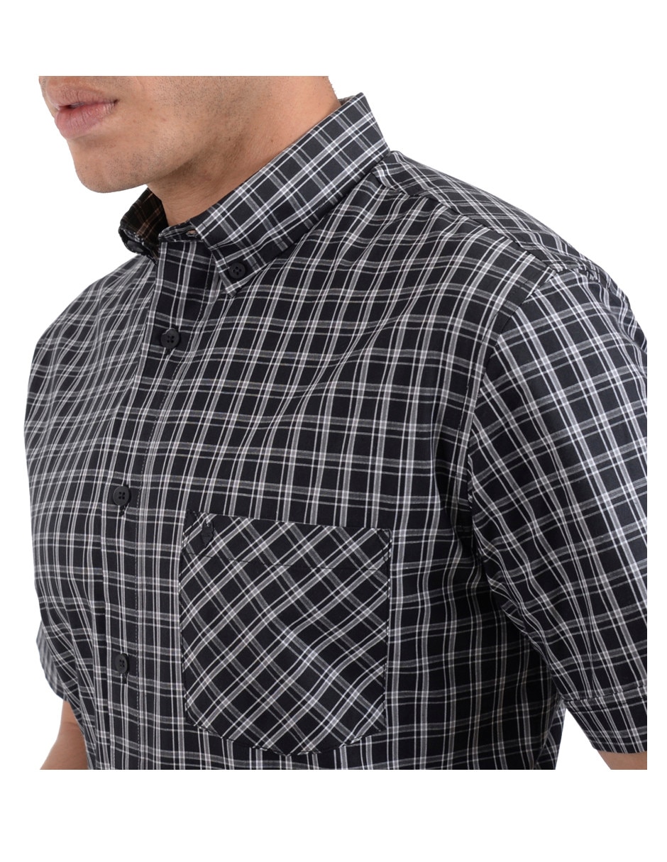 Camisa casual Yale de algodón manga corta para hombre
