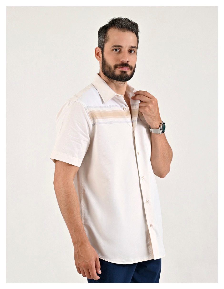 Camisa casual manga corta para hombre 3