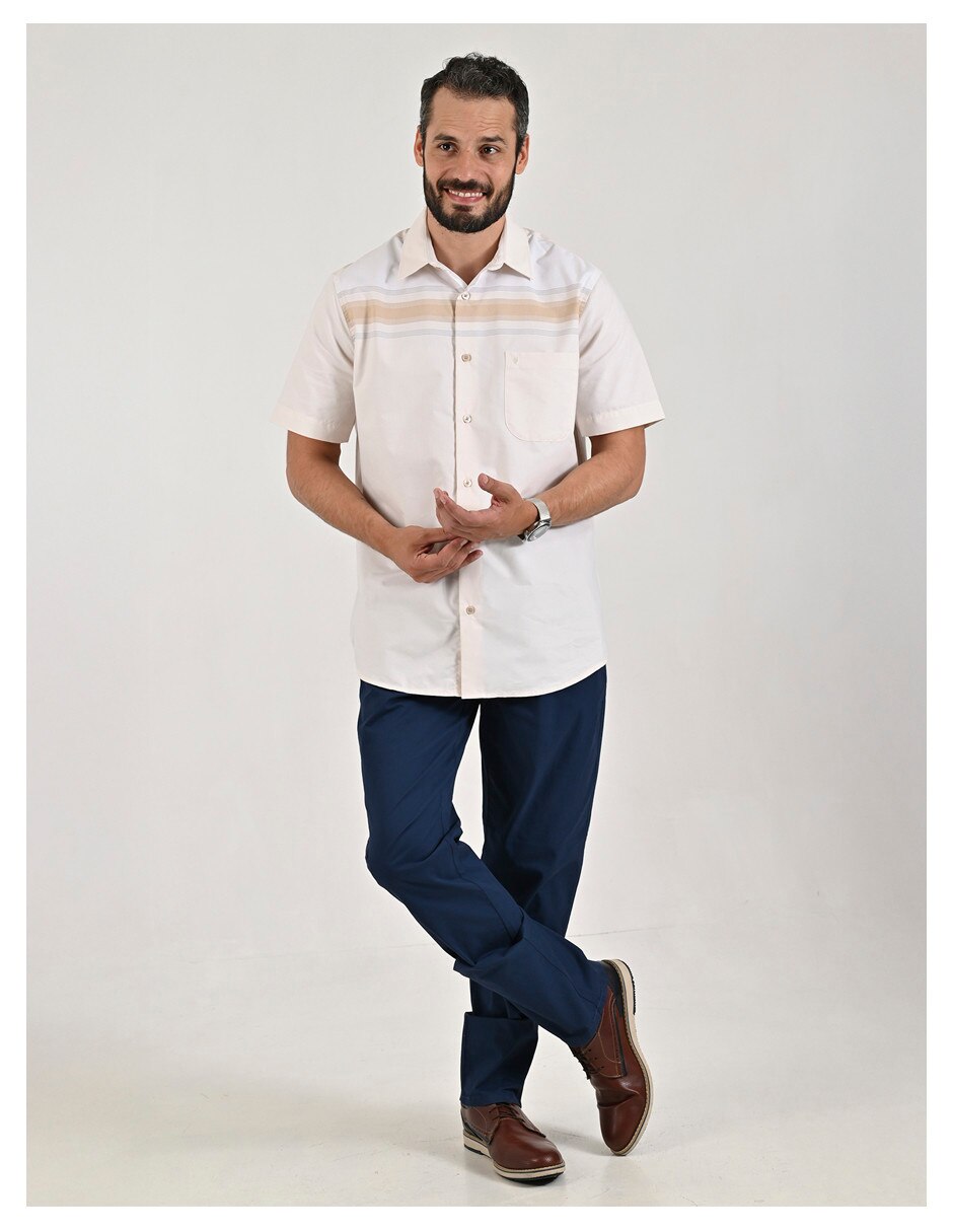 Camisa casual manga corta para hombre 5