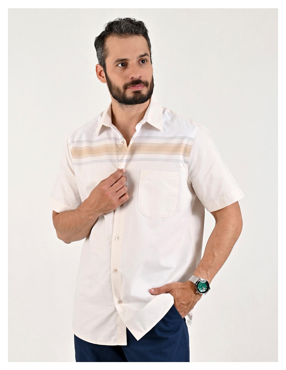 Camisa casual Yale manga corta para hombre