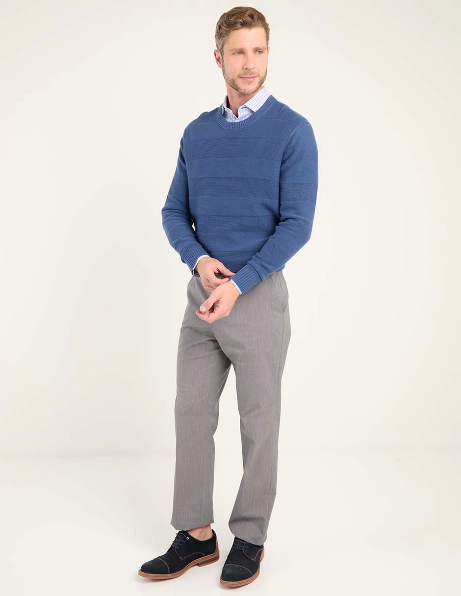 Pantalón de vestir recto de algodón para hombre 3