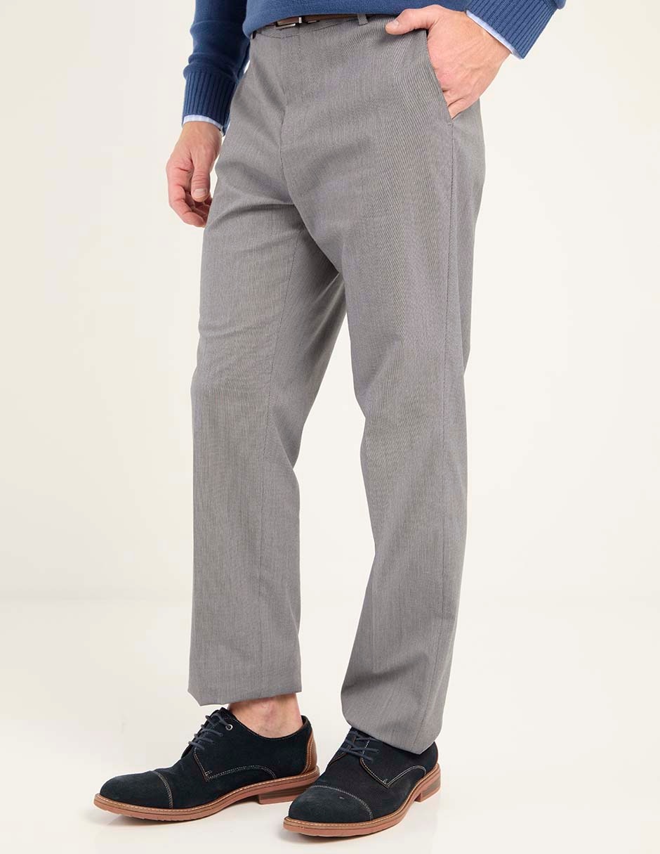 Pantalón de vestir straight de algodón para hombre