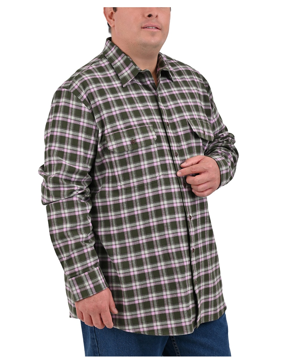 Camisa casual Yale Plus manga larga para hombre