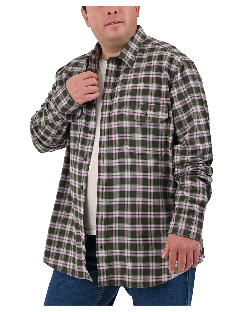 Camisa casual Yale Plus manga larga para hombre