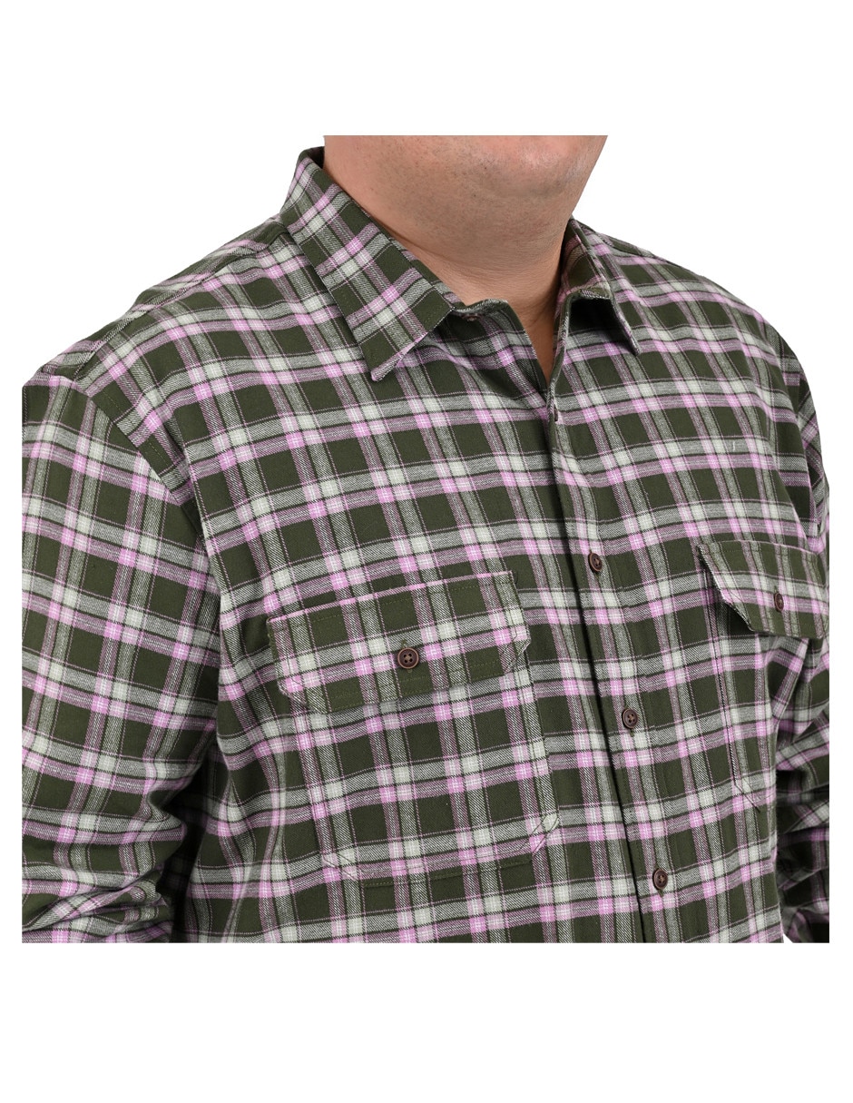 Camisa casual Yale Plus manga larga para hombre