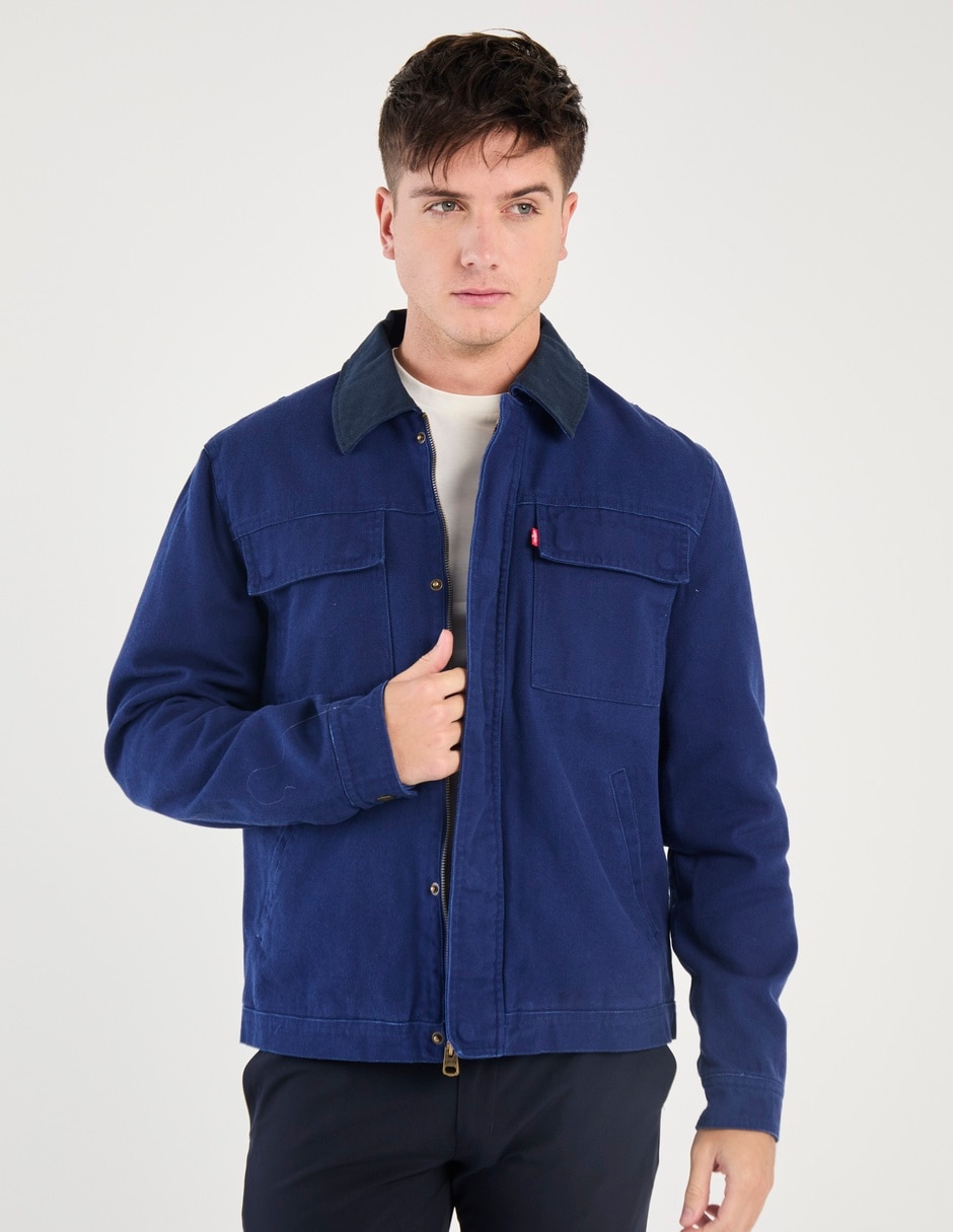 Chamarra bomber con bolsillos para hombre Chamarra bomber con bolsillos para hombre