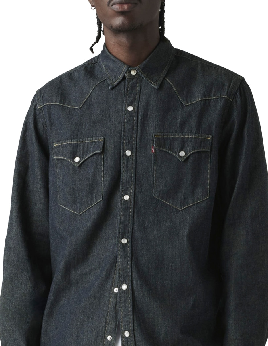 Camisa casual Levi´S de algodón manga larga para hombre