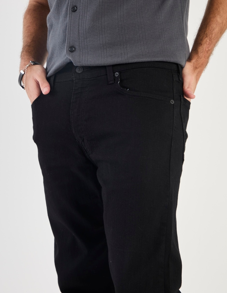 Jeans straight lavado obscuro para hombre